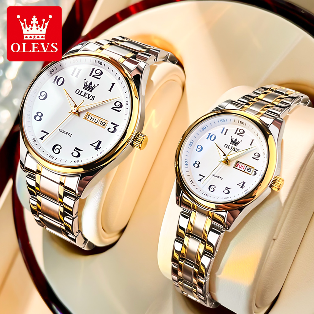 Luxury Watch Market - OLEVS New Fashion Couple Watch for