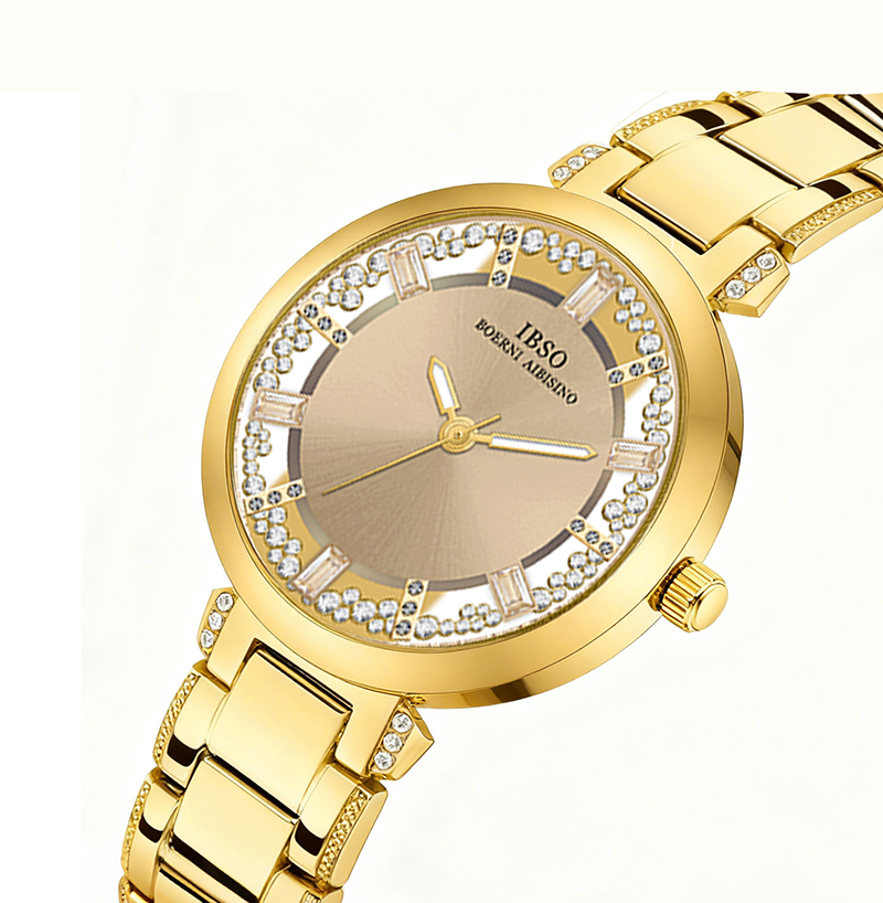Luxury Watch Green - Luxury Brand Women Watches Golden Steel