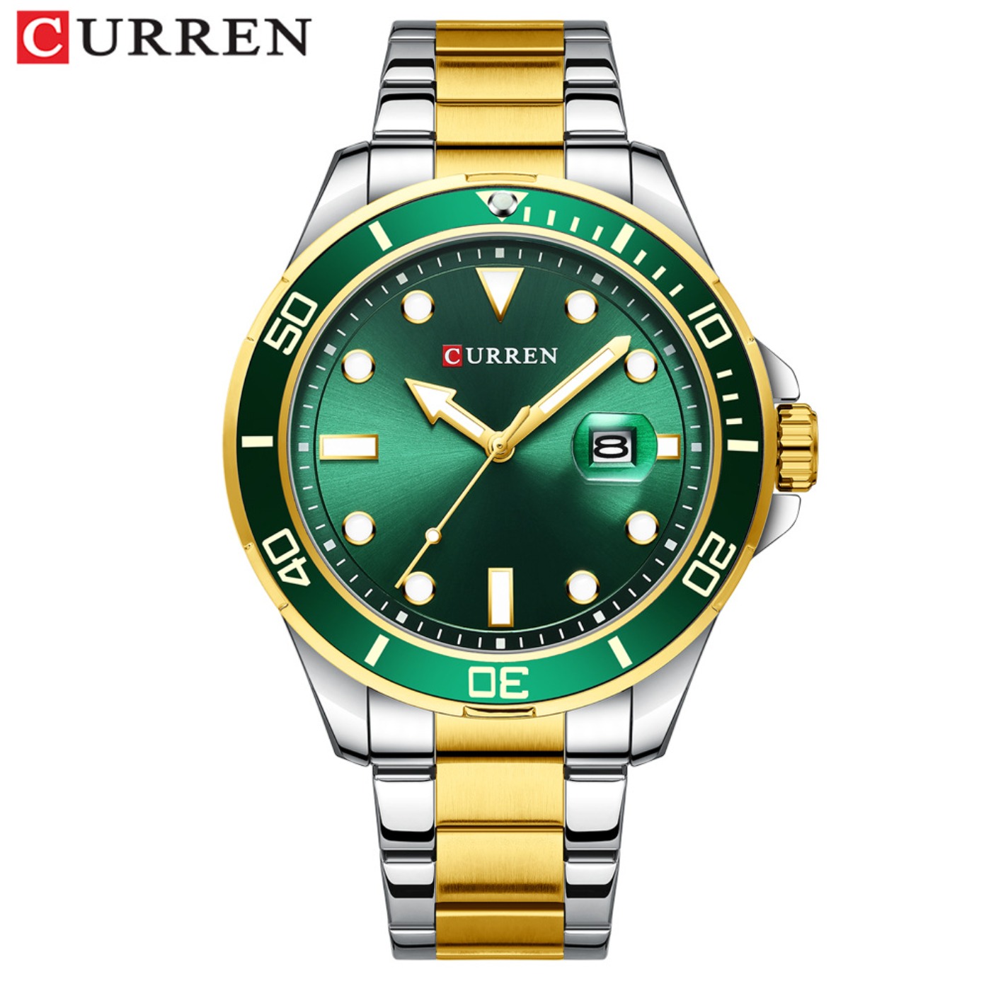 CURREN New Green Water Ghost S - Luxury Watch Green 评论和价格
