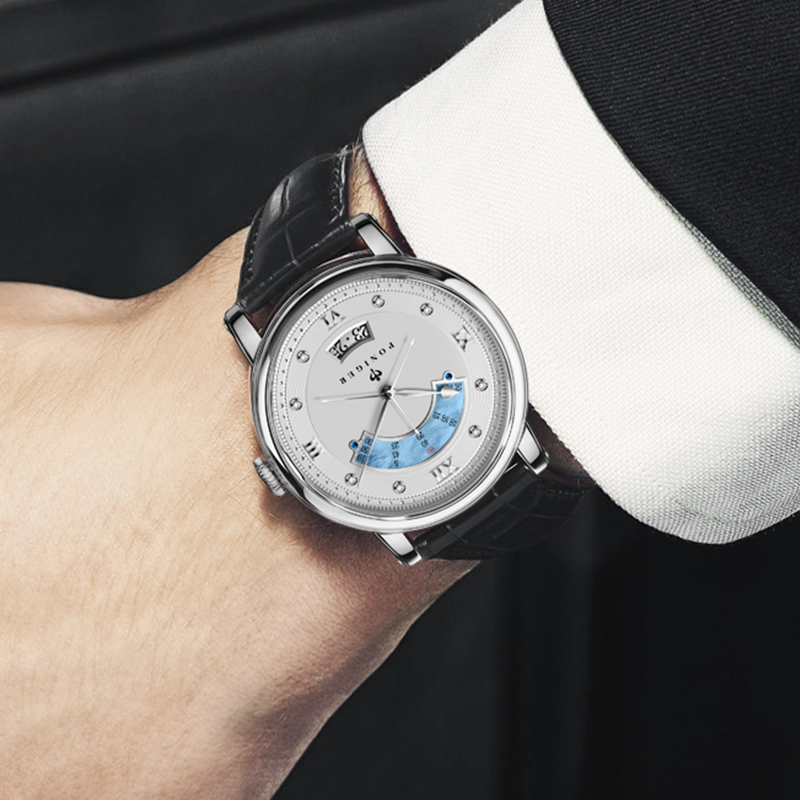 PONIGER 42mm Men Luxury Wrist  - Luxury Watch Second Hand 评论和价格