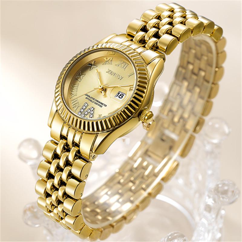 Ladies Big Brand Golden Watche - Luxury Watch Green 评论和价格