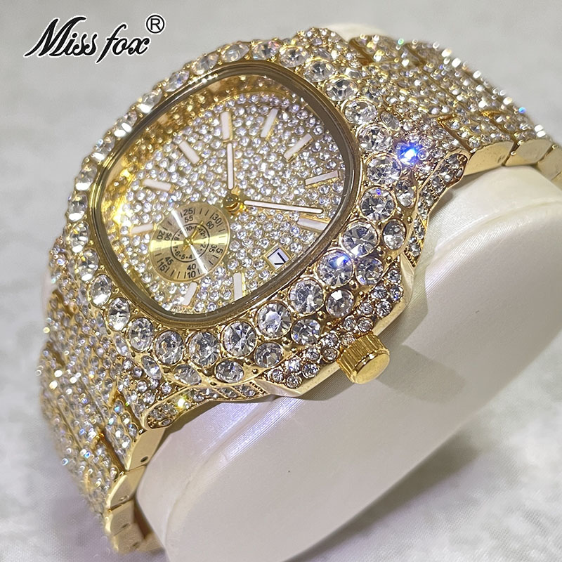 Hip Hop Brand MISSFOX Fashion  - Luxury Watch Iceberg 评论和价格