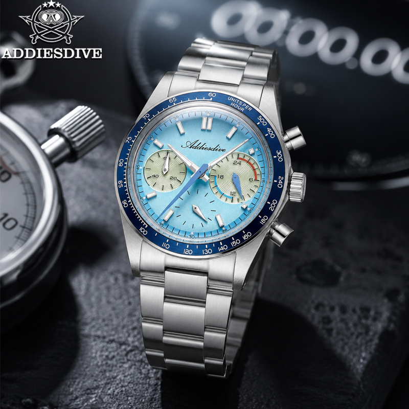 ADDIESDIVE New Men Watches VK6 - Luxury Watch Second Hand 评论和价格