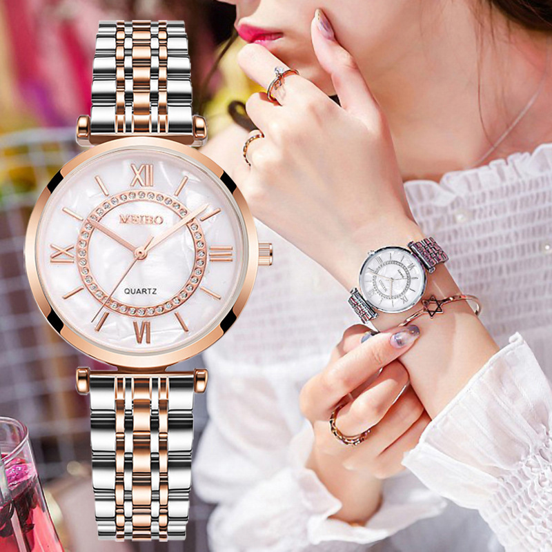 Luxury Crystal Women Bracelet  - Luxury Watch Green 评论和价格