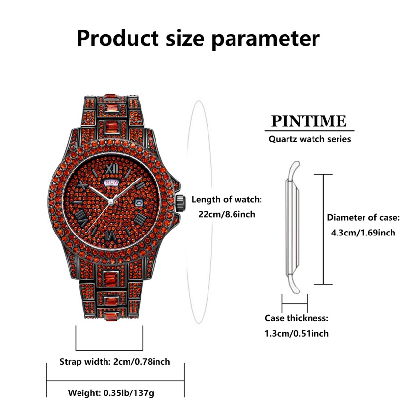 Luxury Hip Hop Stainless Steel - Luxury Watch Iceberg 评论和价格
