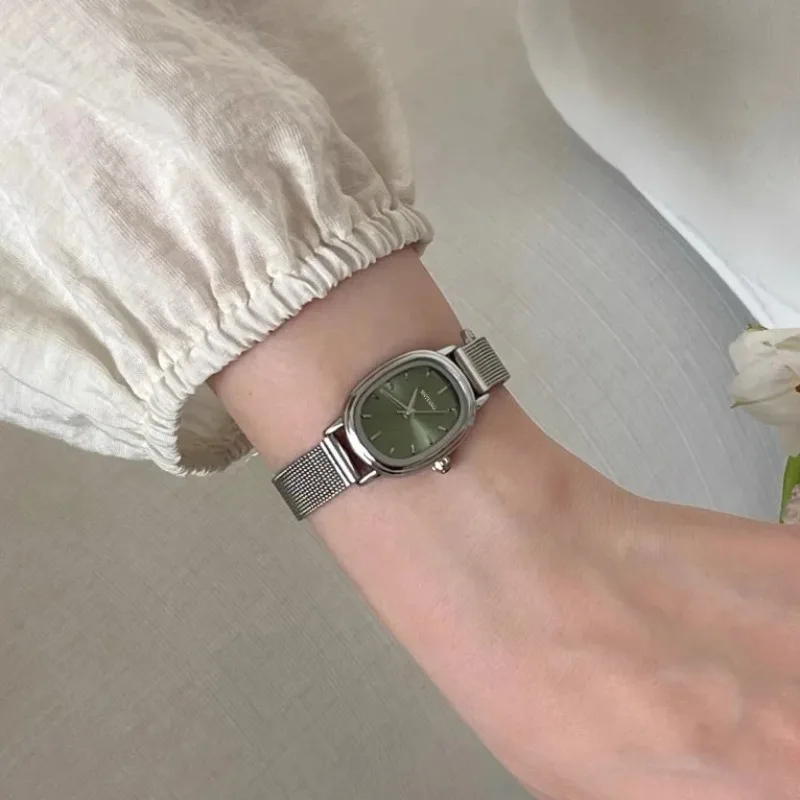 Small Oval Dial Green Watch Si - Luxury Watch Green 评论和价格