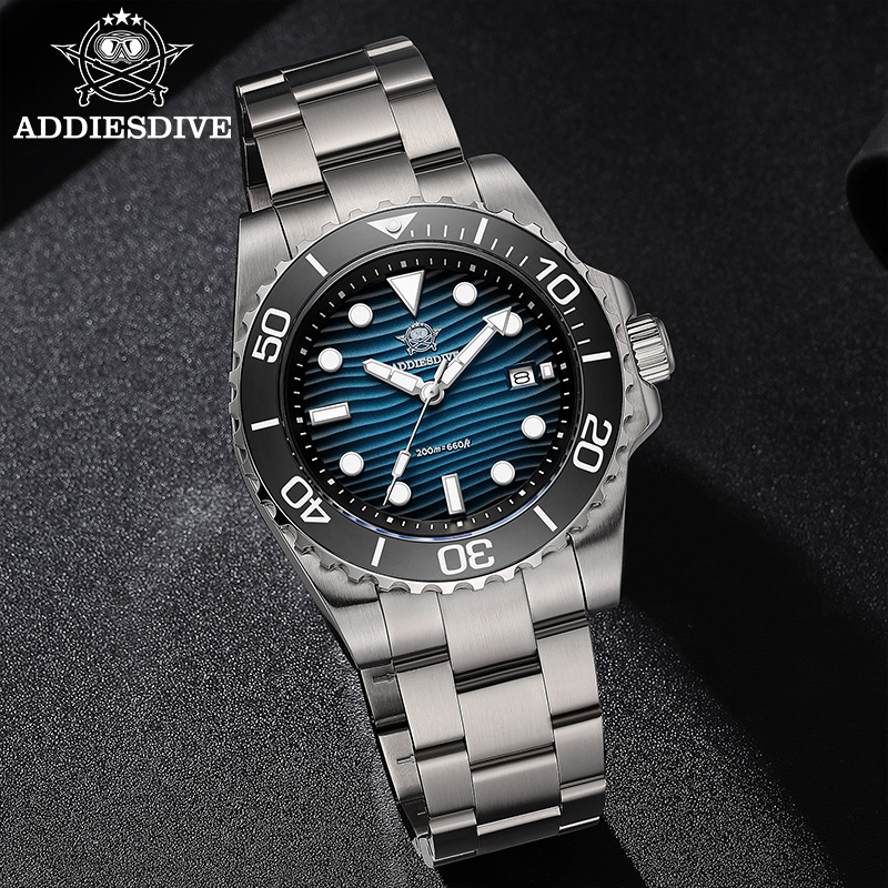ADDIESDIVE Men's 2115 Quartz W - Luxury Watch Green 评论和价格